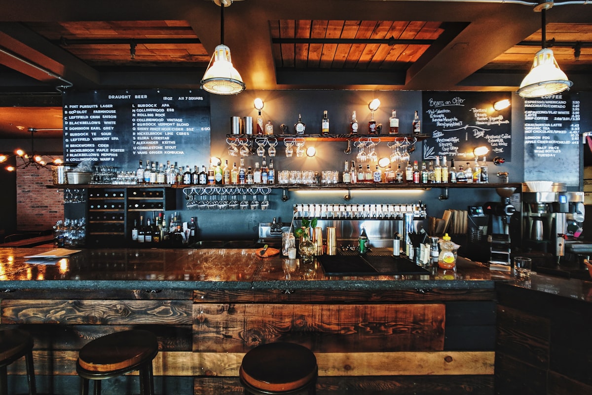 Stock image representing sports bar atmosphere
